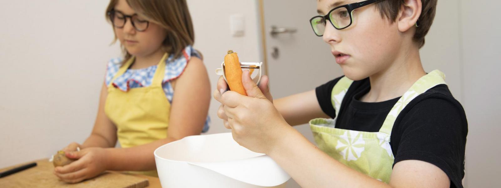 Kinder Kochen Gemüse